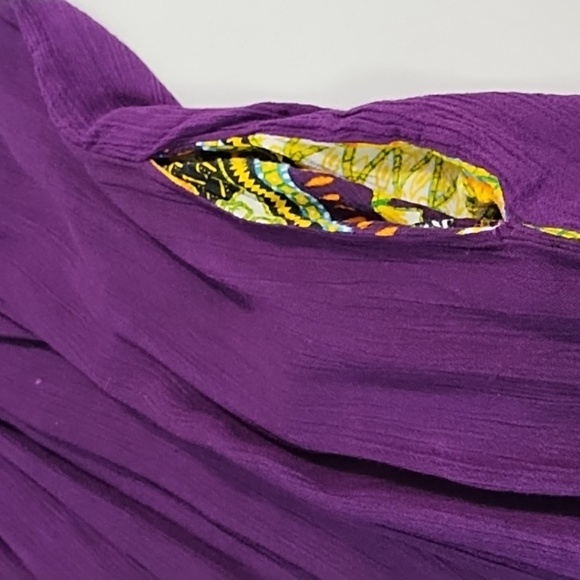 Advance Apparel Free Size Rayon Gauze Art to Wear Boho Tank Dress Pockets - Picture 5 of 14